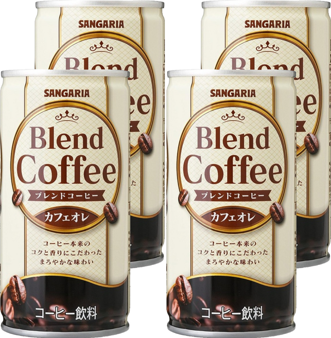 SANGARIA Blend 咖啡歐蕾, 185ml, 4個