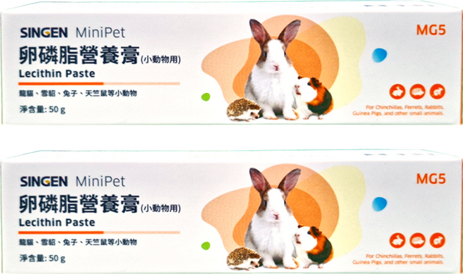 SINGEN 信元發育寶 小寵卵磷脂營養膏 MG5, 50g, 2條