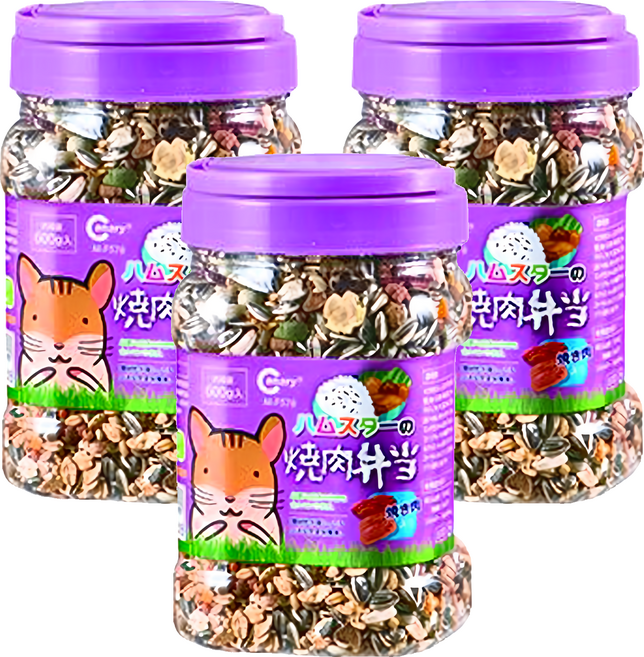 Canary 荷蘭鼠の燒肉便當 紫便當 M-F578, 600g, 3罐