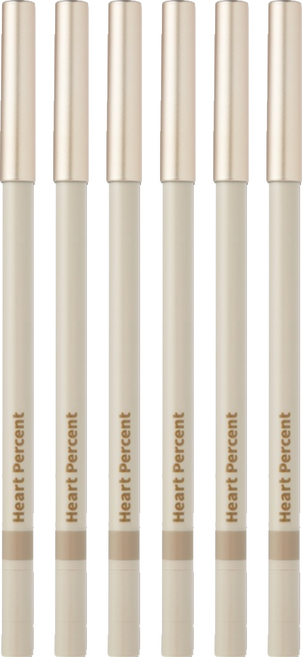 Heart Percent 寵愛時刻 眼線膠筆 0.5g, 04 Gray Beige, 6個
