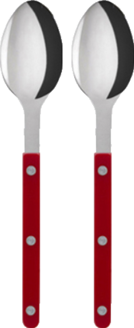 SABRE PARIS Bistro 亮面餐匙 21.5cm, 2入, 勃根地紅