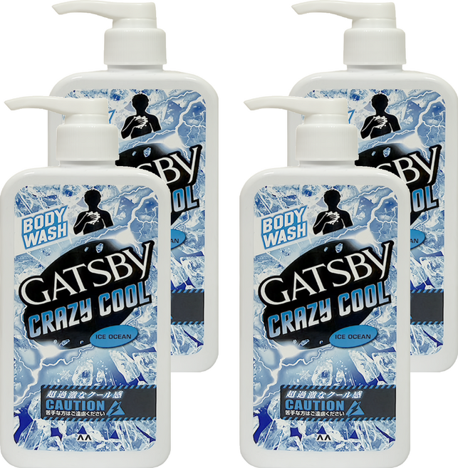 GATSBy 魔法激凍沐浴露 海洋, 250ml, 4瓶