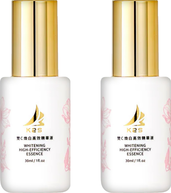 K2S 快樂肌膚 雙C煥白高效精華液 醫美診所御用保養品 HWV30B-00, 30ml, 2瓶
