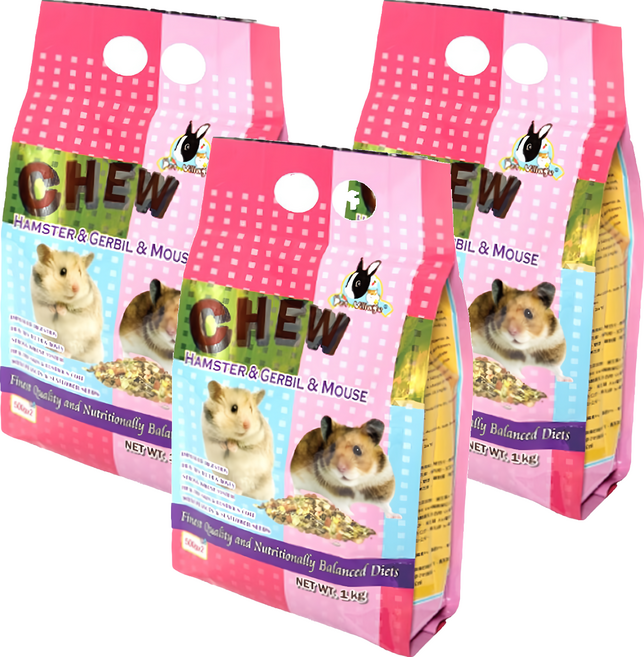 Pet Village 魔法村 綜合均衡全鼠類主食, 1kg, 3袋