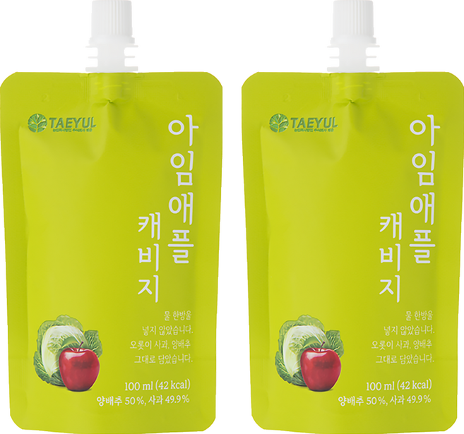 IMAPPLE 貝兒 NFC 蘋果高麗菜汁, 2包, 100ml