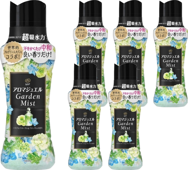 Lenor 蘭諾 衣物芳香豆 淡雅花香, 6瓶, 420ml