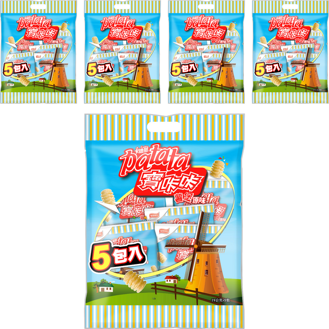 Cadina 卡迪那 寶卡卡 原味 量販袋 5包, 145g, 5袋