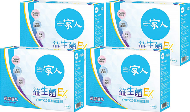 YM BIOMED 陽明生醫 一家人 益生菌EX, 2.5g, 30包, 4盒