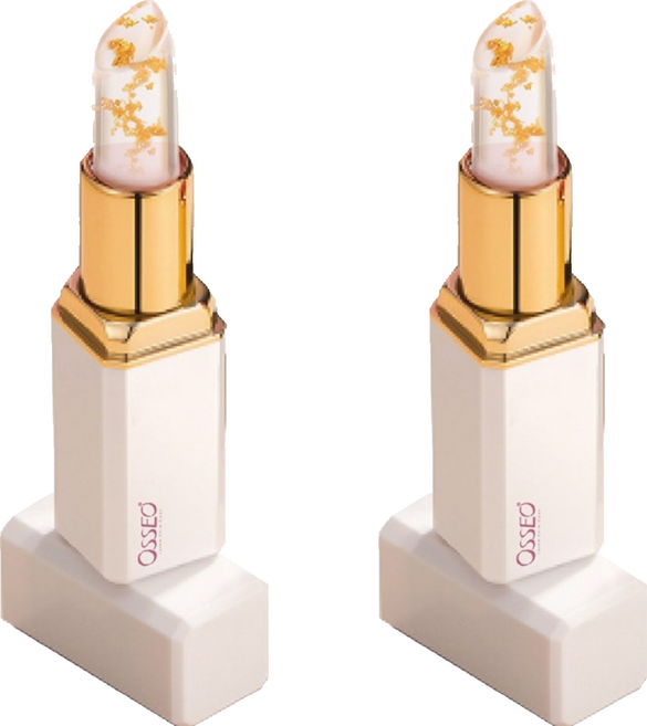OSSEO 歐皙兒 金緻開運溫感變色潤唇膏, 2個, 3.5g, 茉莉之戀