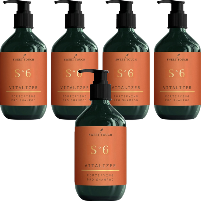 SWEET TOUCH 直覺 髮絲賦活洗髮精 豐盈健髮, 5瓶, 400ml