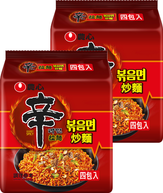 NONGSHIM 農心 辛炒麵4入, 2套