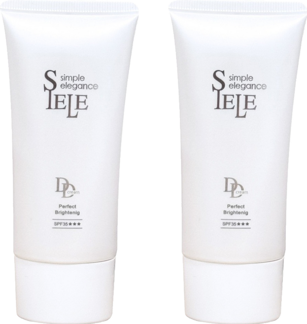 SIELE 希爾 瓷肌光采DD霜 保濕防曬 SPF35+++, 2個, 50ml, 自然色