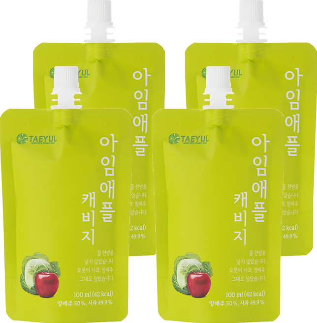 IMAPPLE 貝兒 NFC 蘋果高麗菜汁, 4包, 100ml