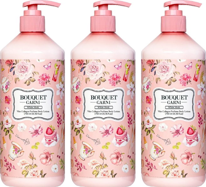 BOUQUET GARNI 璞珈妮 維他膠原彈潤乳液 白色, 3個, 750ml
