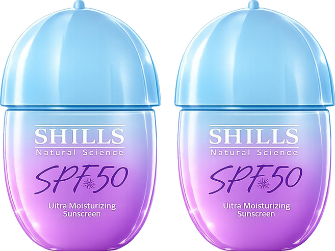 SHILLS 舒兒絲 很耐曬超清爽水感UV防曬乳 美白型 SPF50, 2件, 40ml
