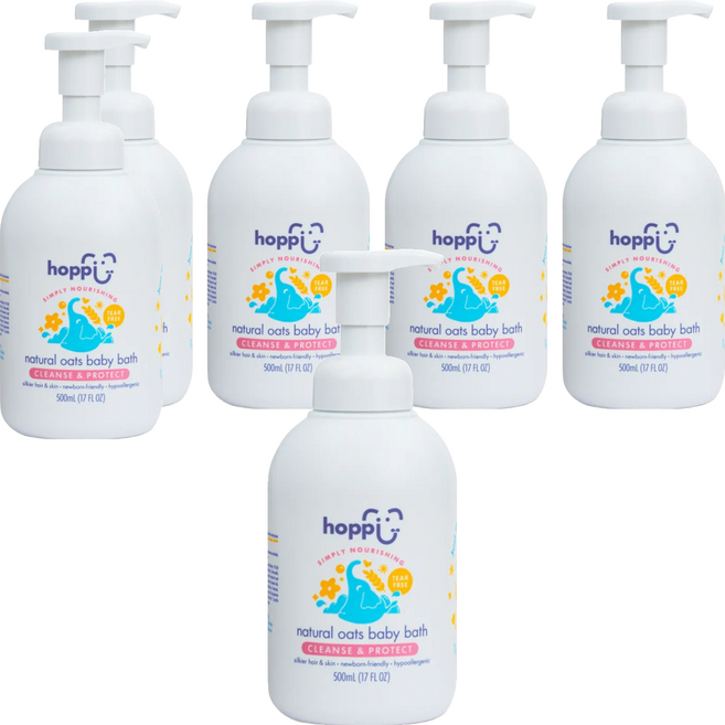 hoppi 燕麥洗沐二合一, 500ml, 6個