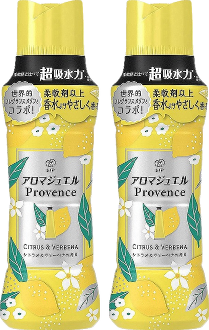 Lenor 蘭諾 日本原裝進口 衣物柔軟香香豆 柑橘馬鞭草, 420ml, 2瓶