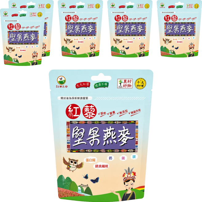 紅藜之家 紅藜堅果燕麥粉, 275g, 6個