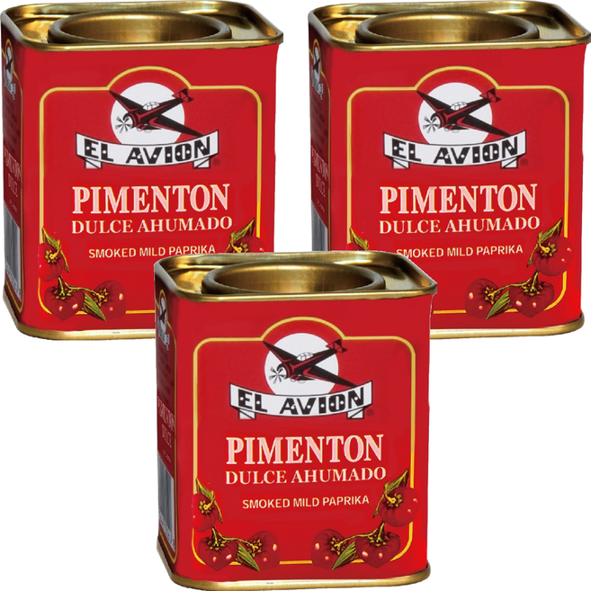 EL AVION 香料航家 西班牙香料航家煙燻紅椒粉, 3個, 75g