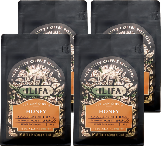 ILIFA HONEY COFFEE BEANS 蜂蜜咖啡豆, 咖啡豆(無研磨), 250g, 4包