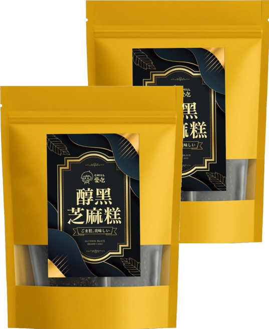 CHILL 愛吃 醇黑芝麻糕, 100g, 2個