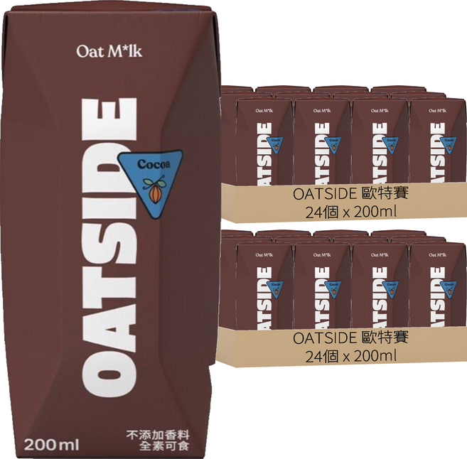OATSIDE 歐特賽 職人燕麥植物奶 可可, 48個, 200ml