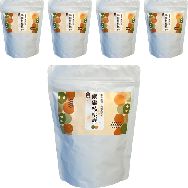 夏綠果 南棗核桃糕, 200g, 5包