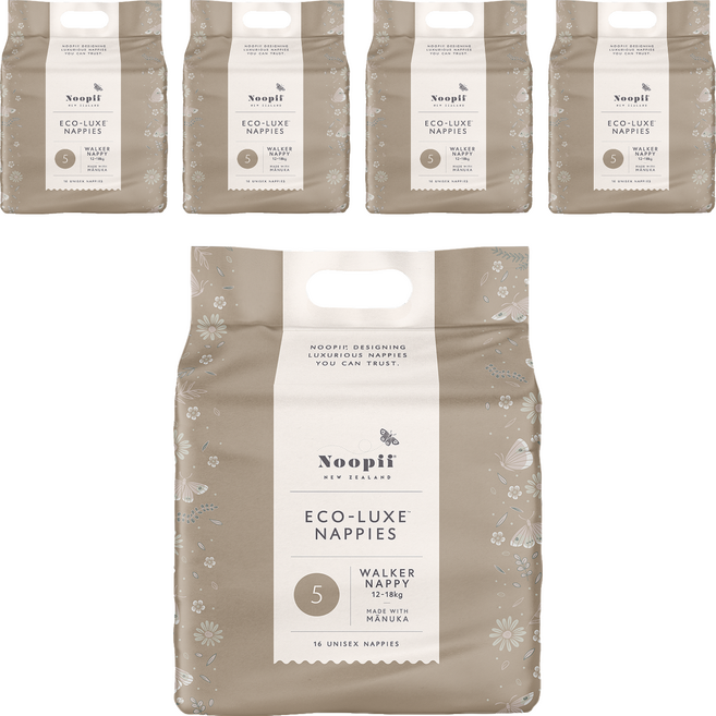 Noopii 美好尿布 台灣公司貨 黏貼型 12~18kg, 5號(XL), 80片