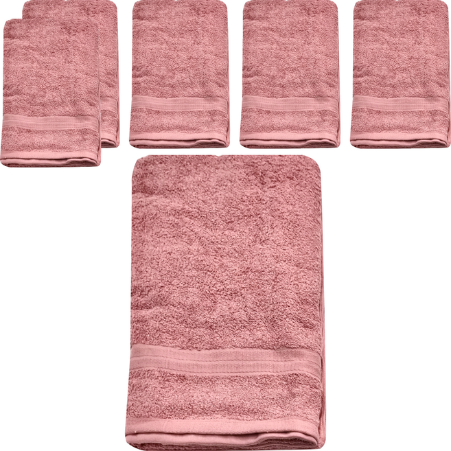 non-no 儂儂 最乾淨浴巾 12102 加大 76 x 152cm, 暗紅色, 6條