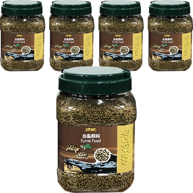 ISTA 伊士達 烏龜飼料 巴西龜 長尾龜 陸龜 I-329, 1000g, 5罐