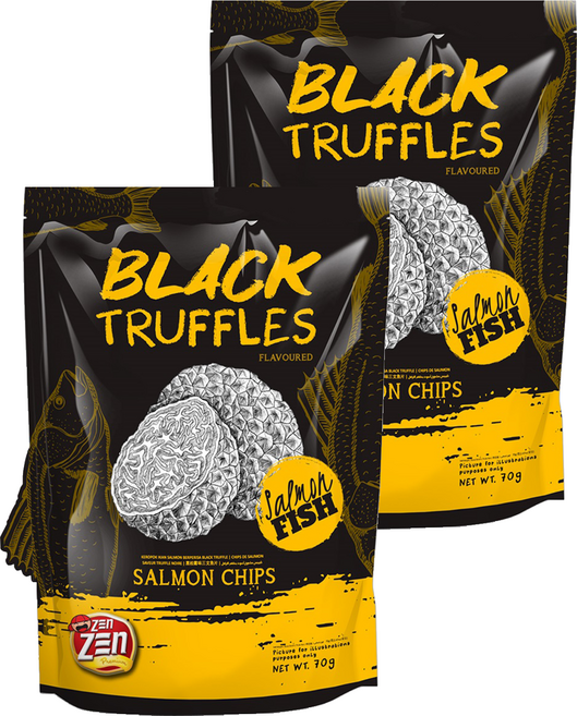 ZEn ZEn 吉珍 大馬讚讚來鮭魚片 黑松露口味, 70g, 2個