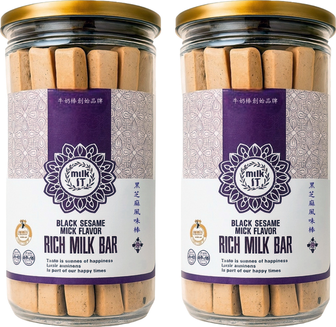 純新 Milk17 黑芝麻風味牛奶棒, 300g, 2個
