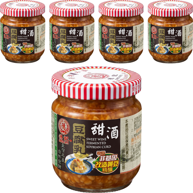 德記 甜酒豆腐乳, 200g, 5個