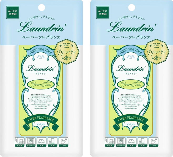 Laundrin' 朗德林 Good Tea Time香氛片, 20g, 2個, 綠茶