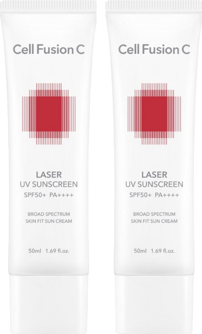 Cell Fusion C 秀膚生 台灣公司貨 全效修護防曬霜 SPF50+ PA++++, 2個, 50ml