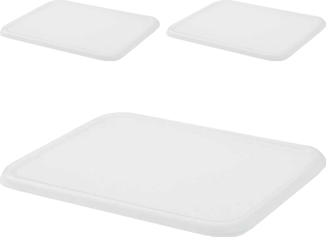 MUJI 無印良品 琺瑯保存容器 簡易式用蓋, 1個, 3個