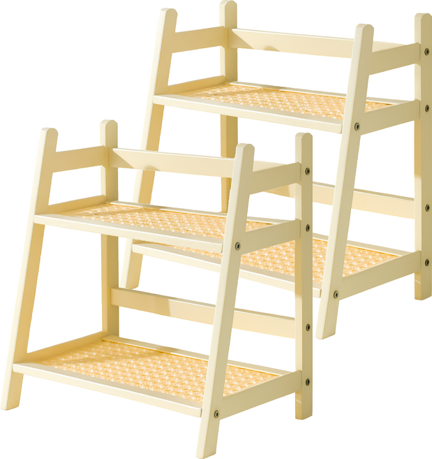 KOLKO 杯子收納置物架 A0238-2, 2個, 奶白色