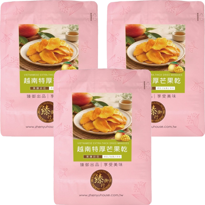 臻御行 越南特厚芒果乾, 3個, 300g
