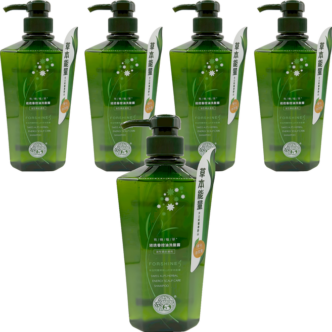 芙夏妮 迷迭香控油洗髮露, 5個, 550ml