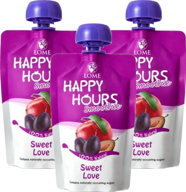 HAPPY HOURS 生機纖果飲 蘋果 + 洋棗, 100g, 3個