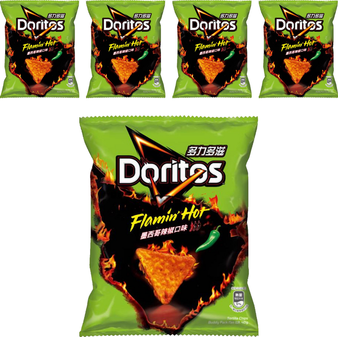 Doritos 多力多滋 墨西哥辣椒, 40g, 5包