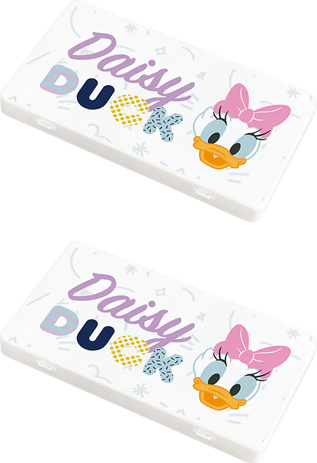 迪士尼 Disney tusmtusm 防疫收納盒 置物盒/零錢盒DN0362, 大臉黛西, 2個