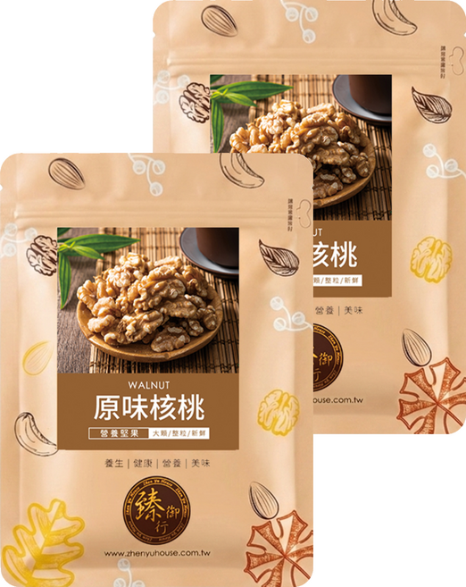 臻御行 原味核桃, 200g, 2個
