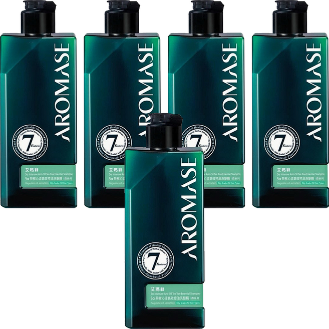 AROMASE 艾瑪絲 森系列 茶樹沁涼高效控油洗髮精, 5件, 90ml