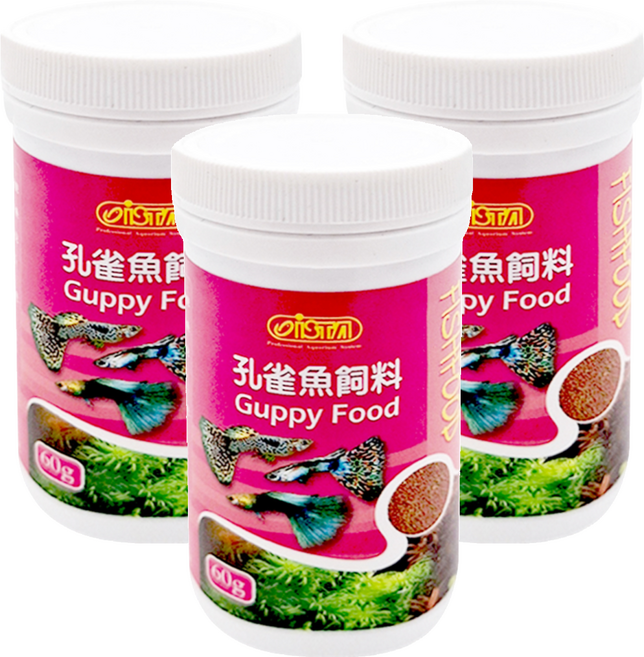 ISTA 伊士達 孔雀魚飼料, 60g, 3罐