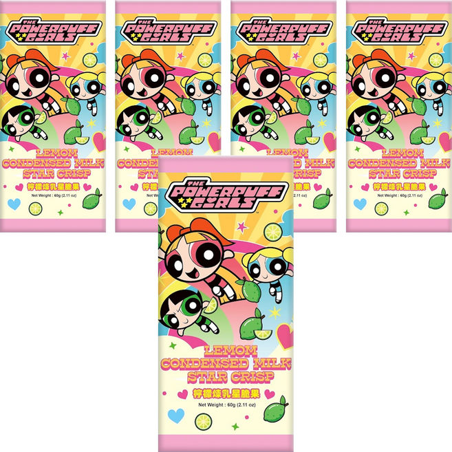 AMANDIER 雅蒙蒂 The Powerpuff Girls 檸檬煉乳星脆果, 60g, 5個