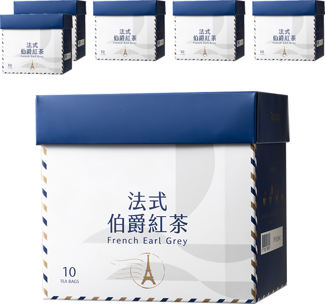 Teavoya 嘉柏茶業 法式伯爵 散茶, 3g, 10包, 6盒