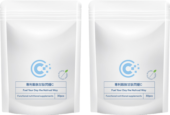 專利穀胱甘肽閃耀C 500mg, 2個, 30顆