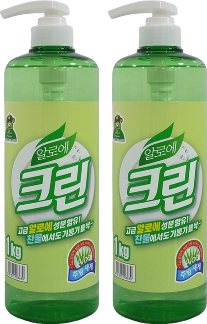 SANDOKKAEBI 山鬼怪 蘆薈洗碗精, 1kg, 2個