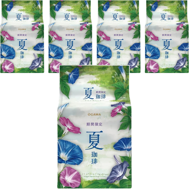 OGAWA 小川珈琲 夏咖啡 濾掛式, 10g, 5套, 8個裝